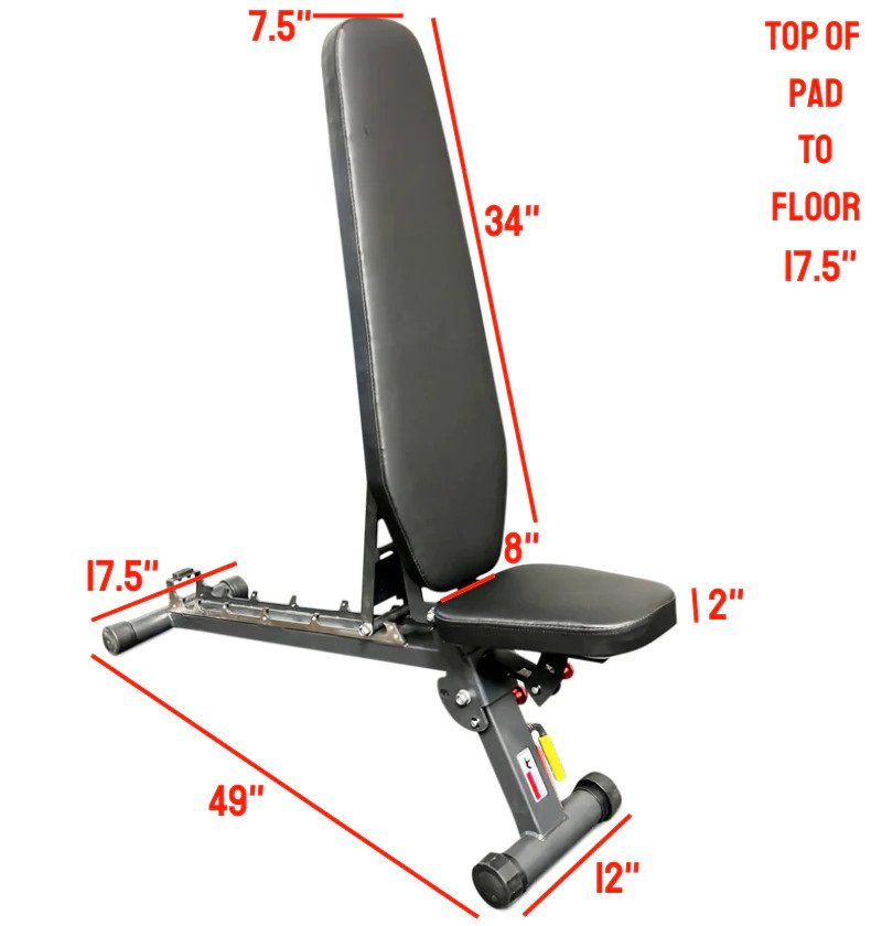 Foldable Flat Incline Bench PL7328D